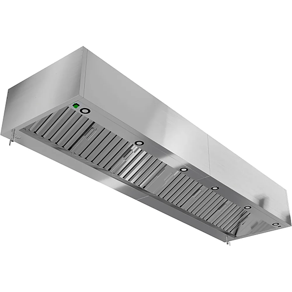 Зонт вытяжной пристенный с подсветкой ЗВПКП-15/14