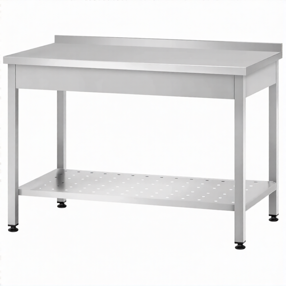 Стол производственный СПРп - 860х600х600 «Profi Ral», борт (полка перфорация)