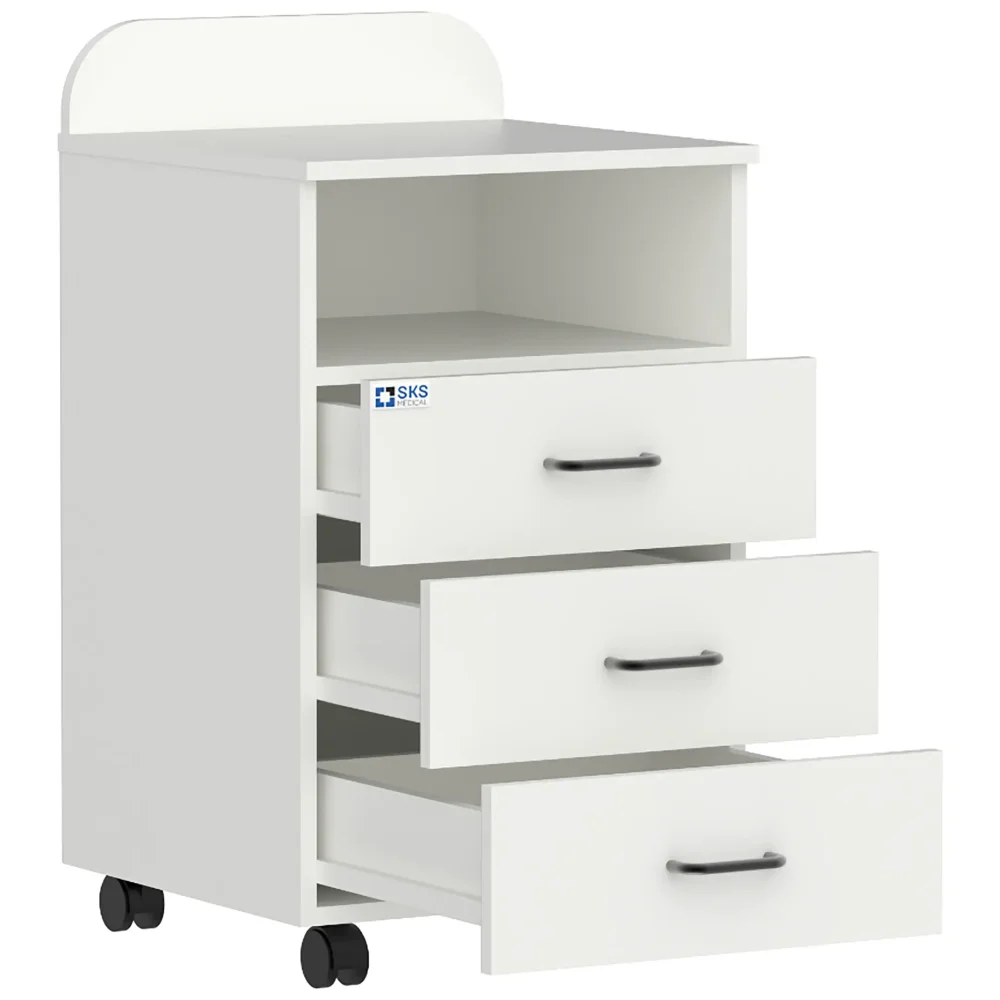 Тумба прикроватная с бортом WHITE LITE 8