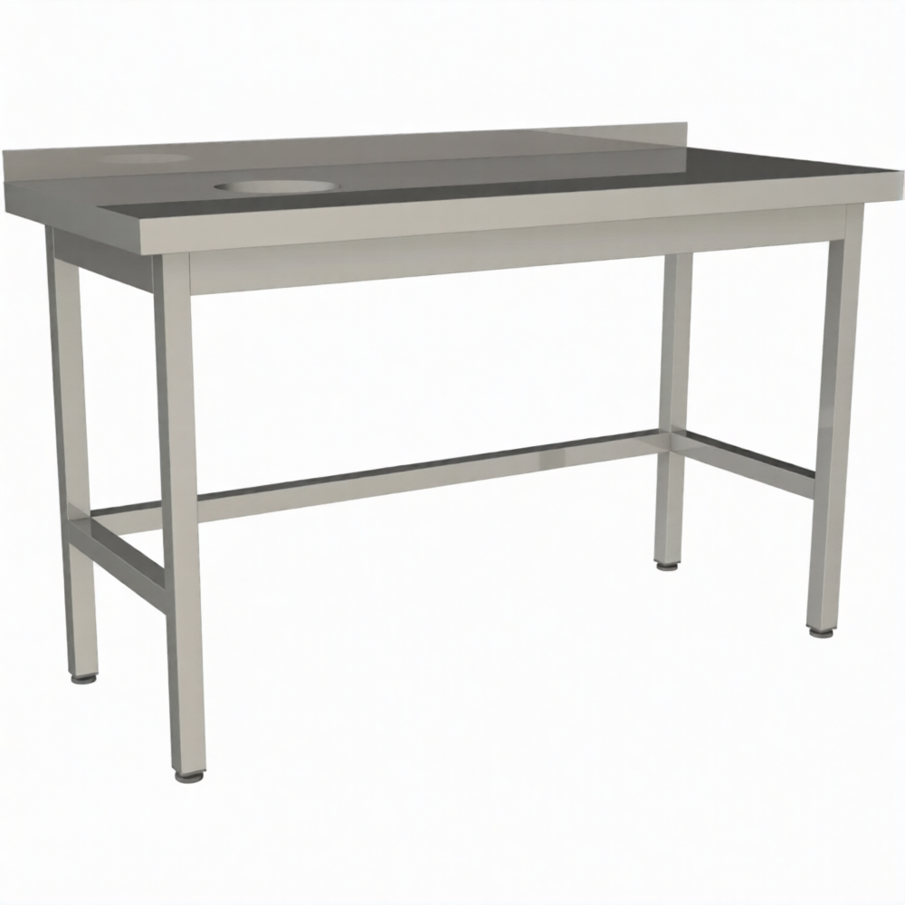 Стол для сбора пищевых отходов без борта СПО-9/6-БО-Л