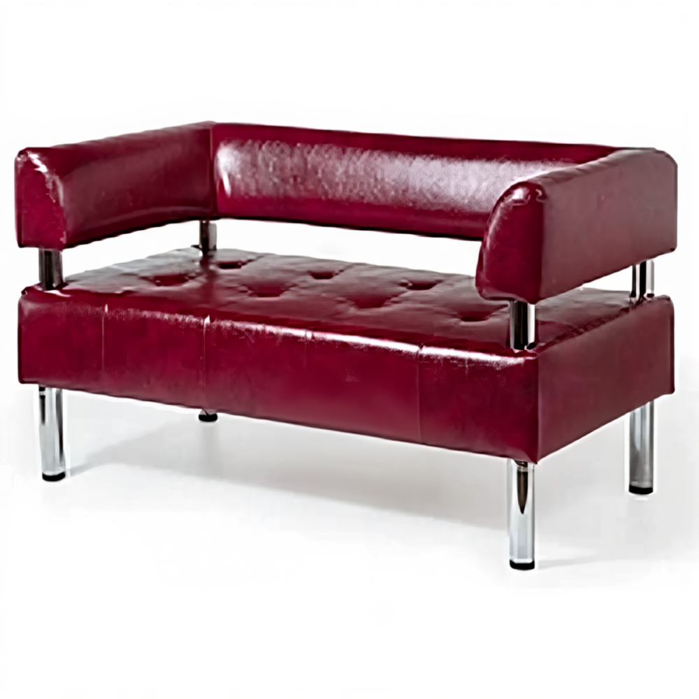 Диван двухместный ДО-8/2 (кожзам Эконом белый)