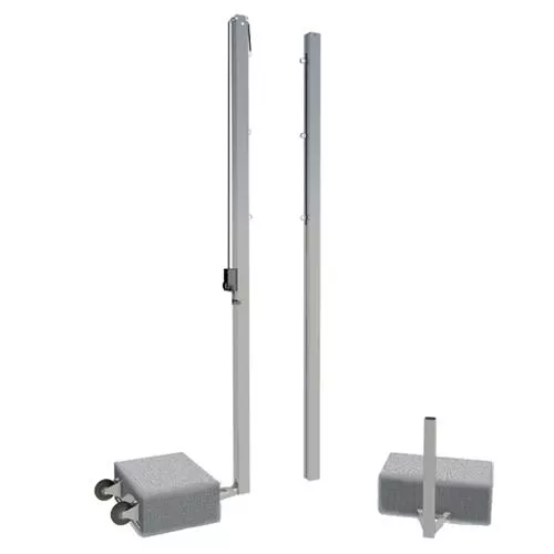 Стойки волейбольные универсальные алюминиевые 80х80 мм под противовесы SPORTWERK