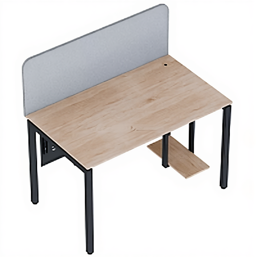 Офисный стол «СМАРТ» подстолье «П» профиль 40x40 Перегородка/перф экран/подвес/кабель канал столешница 16 мм