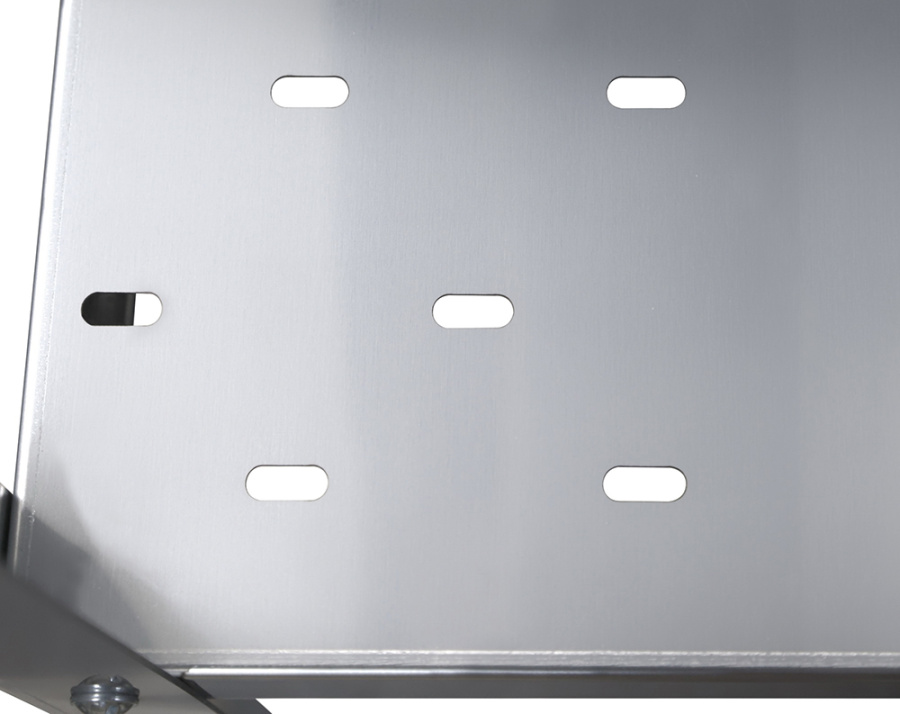 Стеллаж кухонный с перфорированными полками Luxstahl СРП-1800*800*400