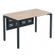 Офисный стол «СМАРТ» подстолье «П» профиль 40x40 столешница 16 мм /перфорированный экран