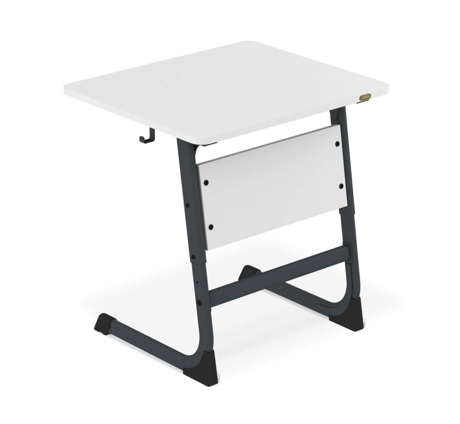 Cтол ученический белый снег/антрацит SHT-T-TN13/3-5