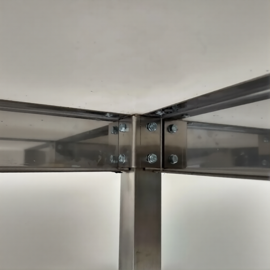 Стол производственный СПРп - 860х1200х800 «Profi Ral», сбор отходов, борт (полка-обвязка)