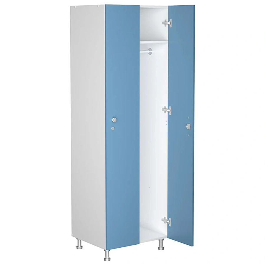 Шкаф для раздевалок WL 21-60 голубой/белый