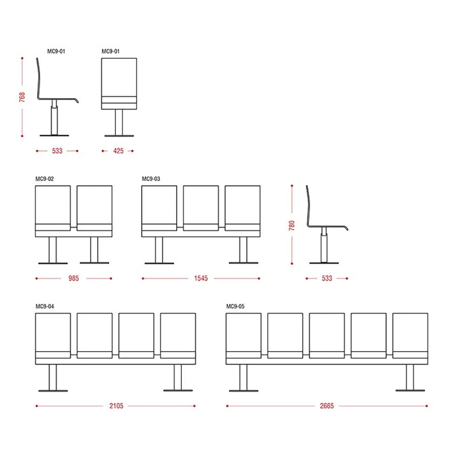 Многоместная секция Футур (модель МС9)