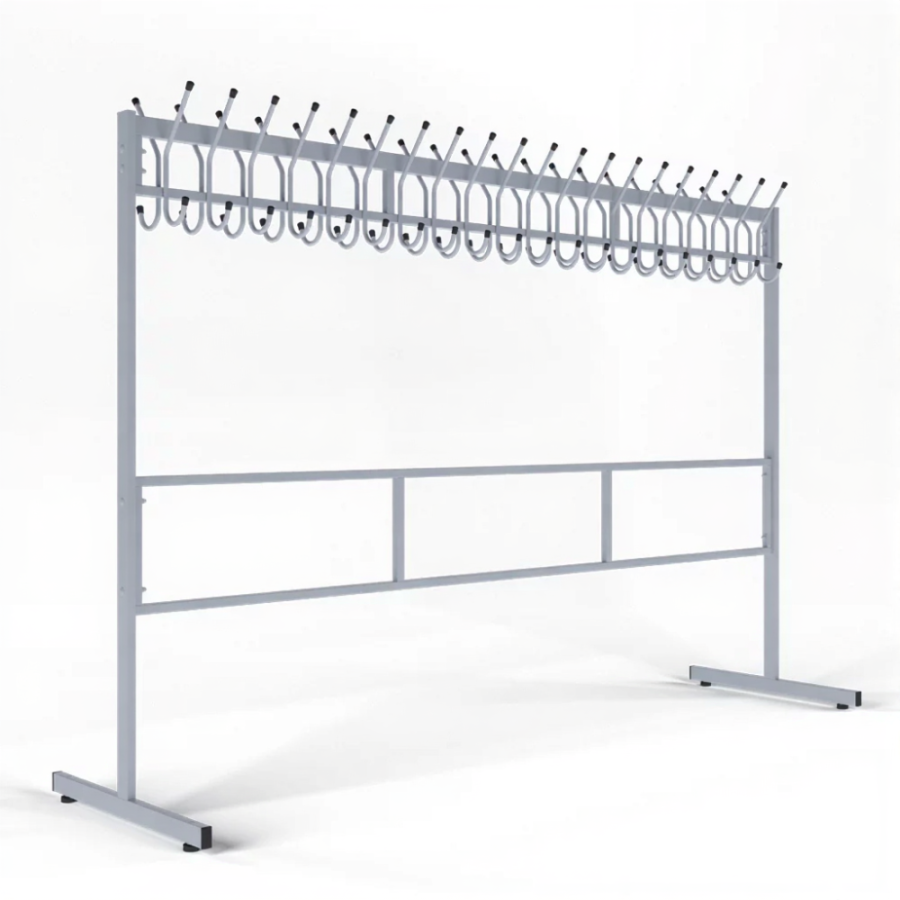 Вешалка гардеробная разборная 40 крючков