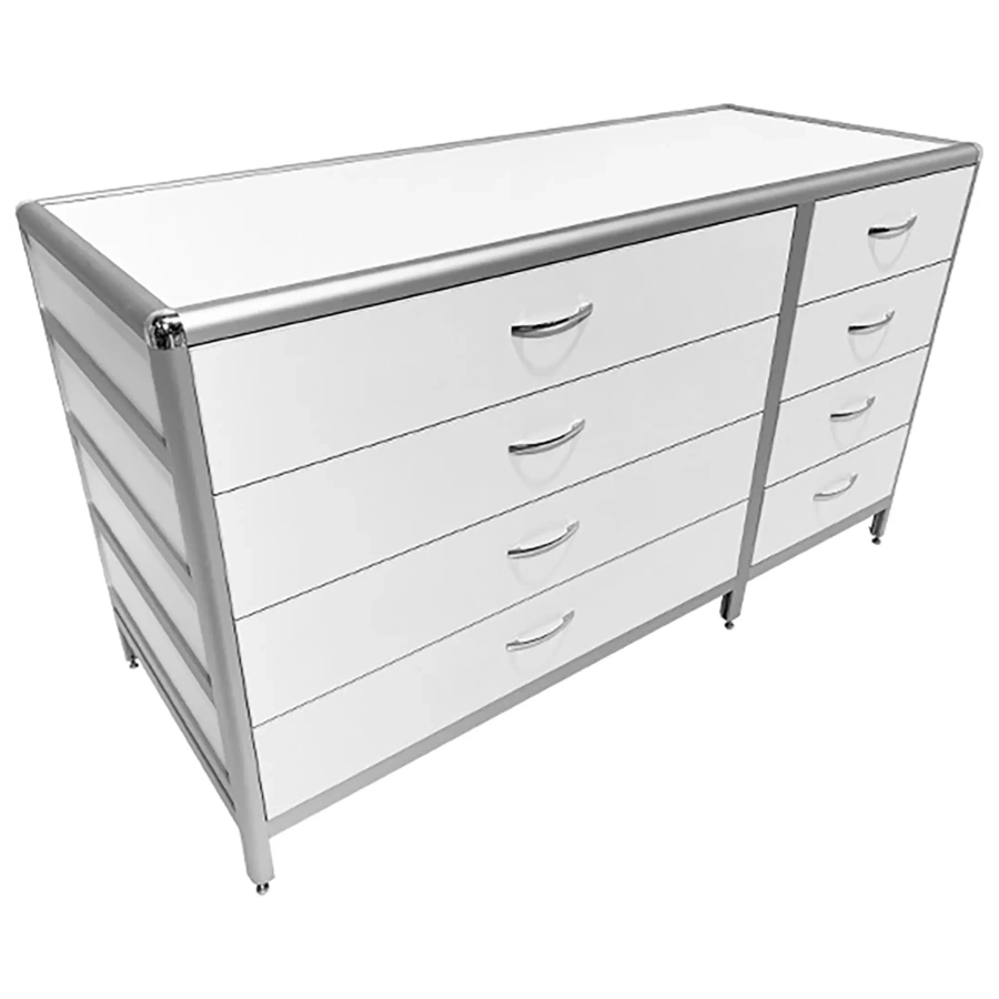 Стол-тумба лабораторная MED 12.016al (белый)