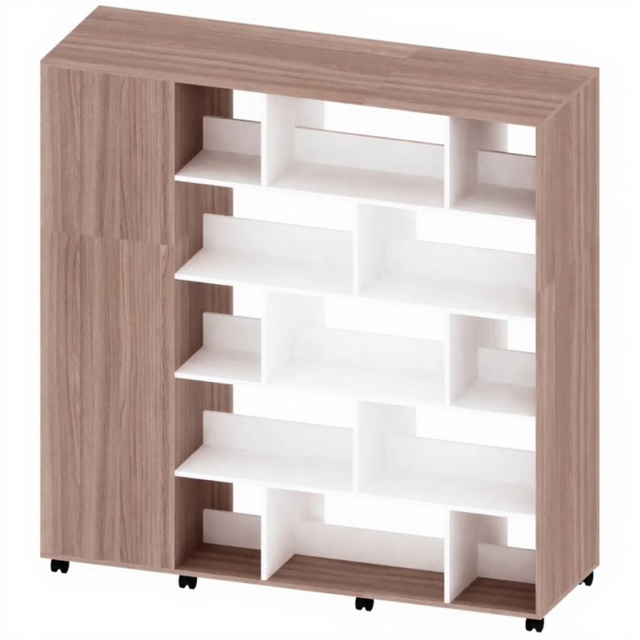 Стеллаж для библиотеки двухсторонний СТЕ-ШП-1-3